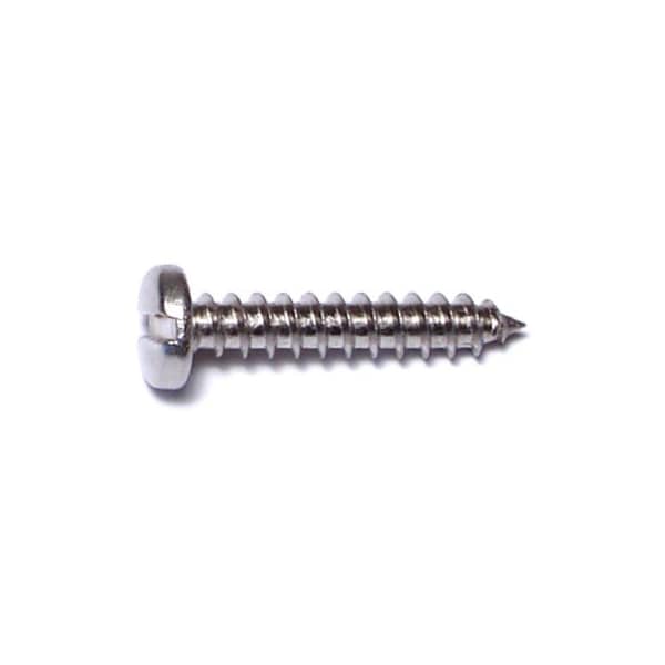 Midwest Fastener Sheet Metal Screw, #6 x 3/4 in, 18-8 Stainless Steel Pan Head Slotted Drive, 30 PK 62382 - main